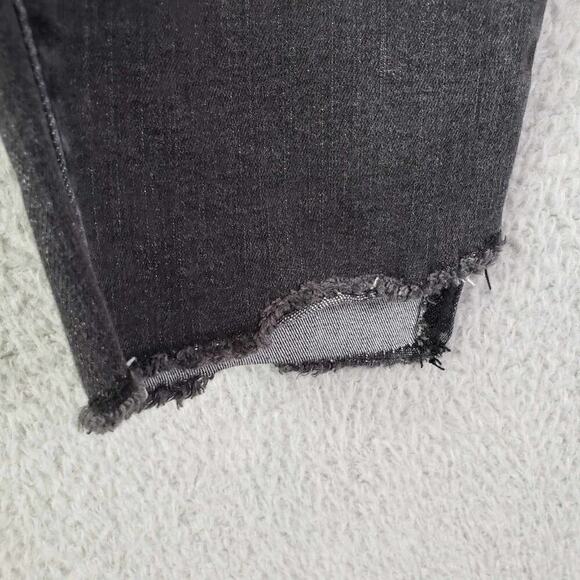 Democracy Jeans Womens Size 16 Gray Wash Ab Technology Skinny High Rise Raw Hem - Picture 6 of 11